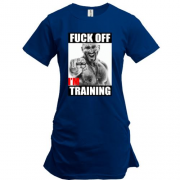 Подовжена футболка для качалки "Fuck off, i`m training"